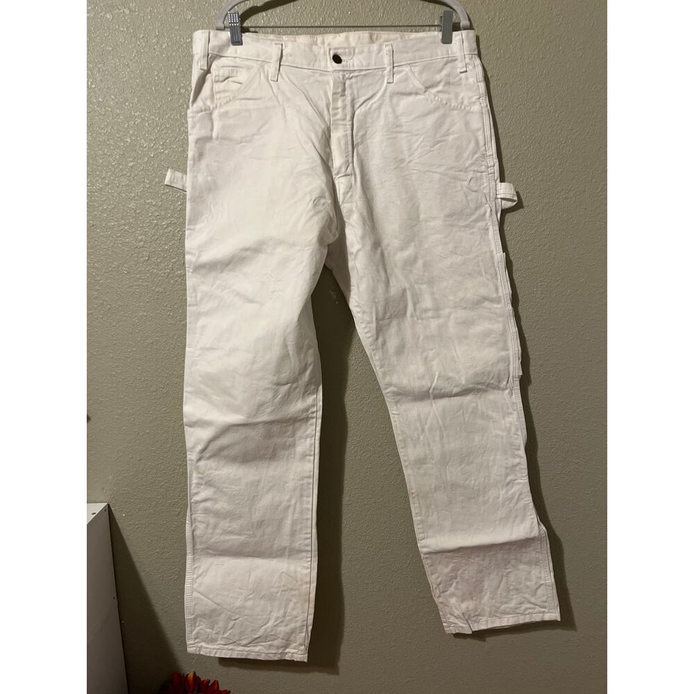 Dickies White Cargo Pants for Men